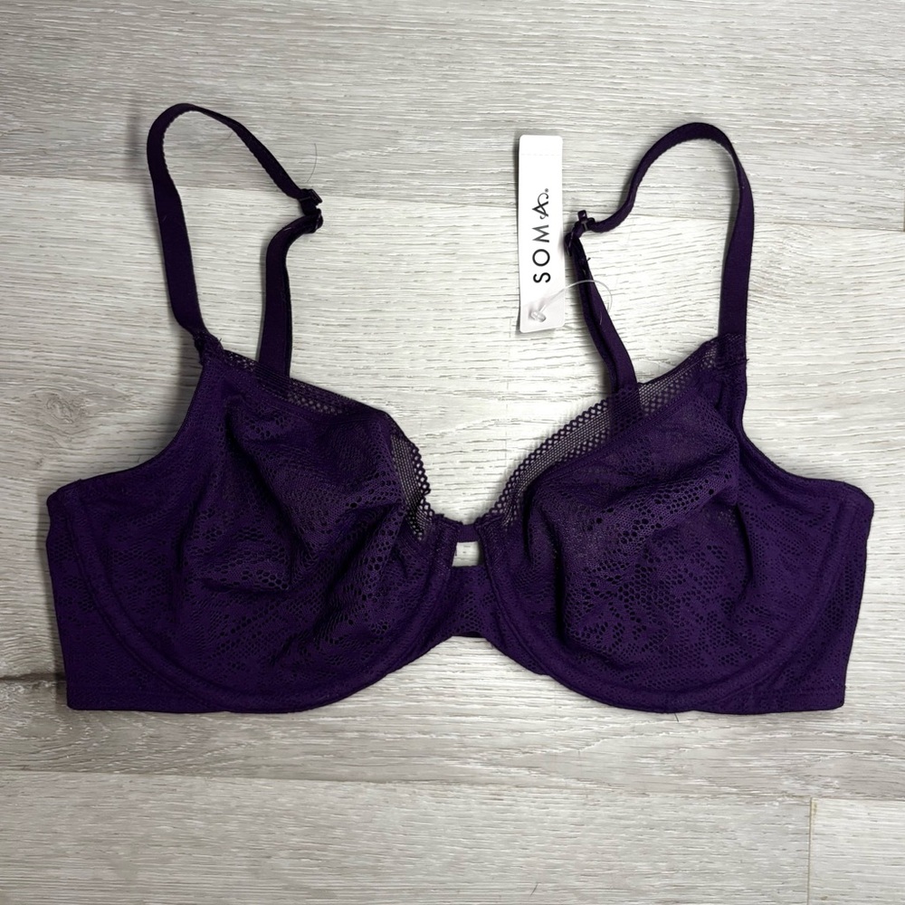 Soma Unlined Lace Convertible Bra | NWT